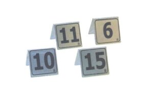 TABLE NUMBERS INOX